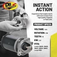 thumbnail image 3 of DB Electrical Starter SLU0002 For Case 1394 1983-1988, 1410 1974-1980, 1412 1974-1976 Tractors, 3 of 7
