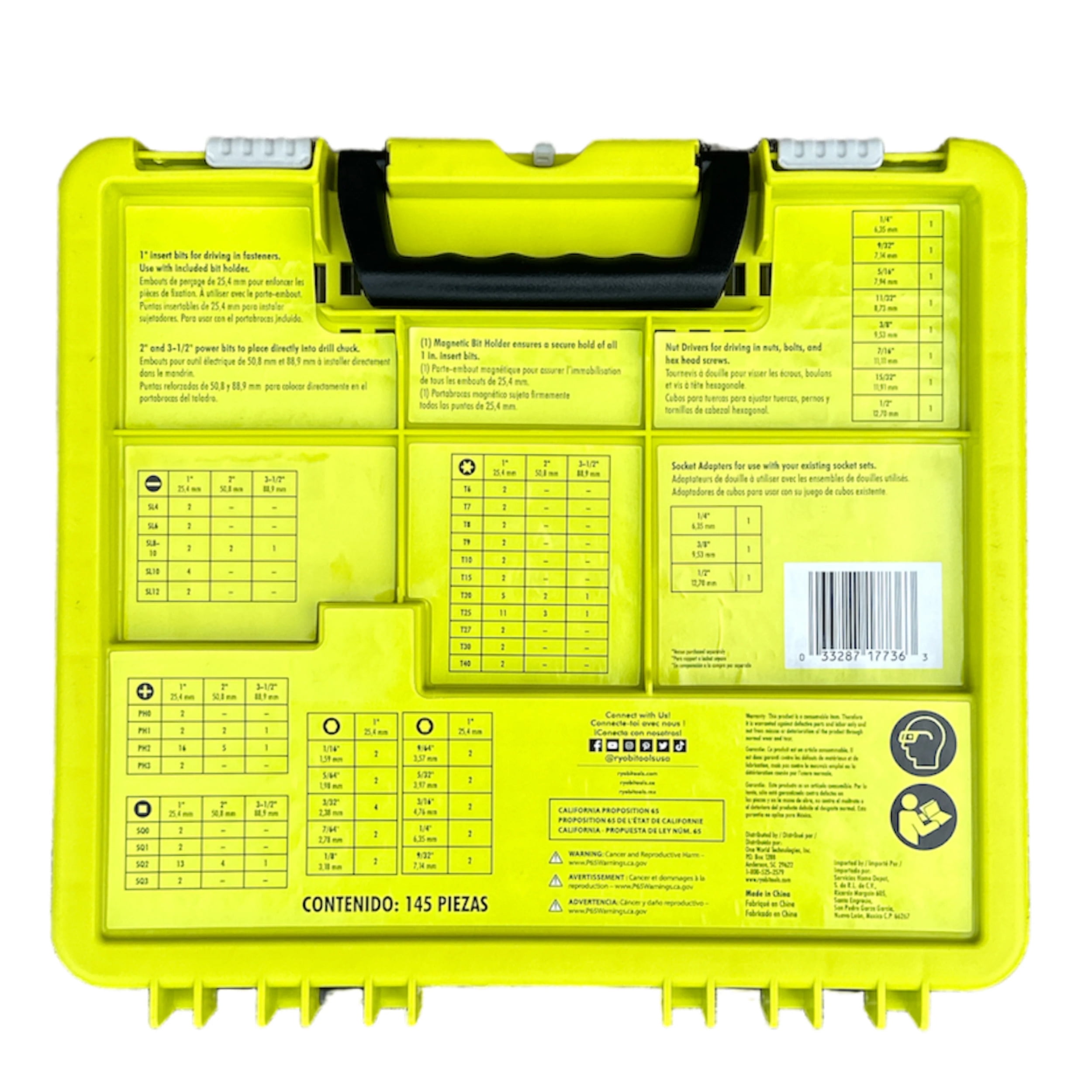 RYOBI Driving Kit (145 Piece)