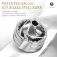 thumbnail image 2 of Chestnut C3S Manual Coffee Grinder with Internal Adjustable Grind Setting, Capacity 20g Hand Coffee Grinder with Stainless Steel Conical Burr, for Espresso to French Press, White, 2 of 13