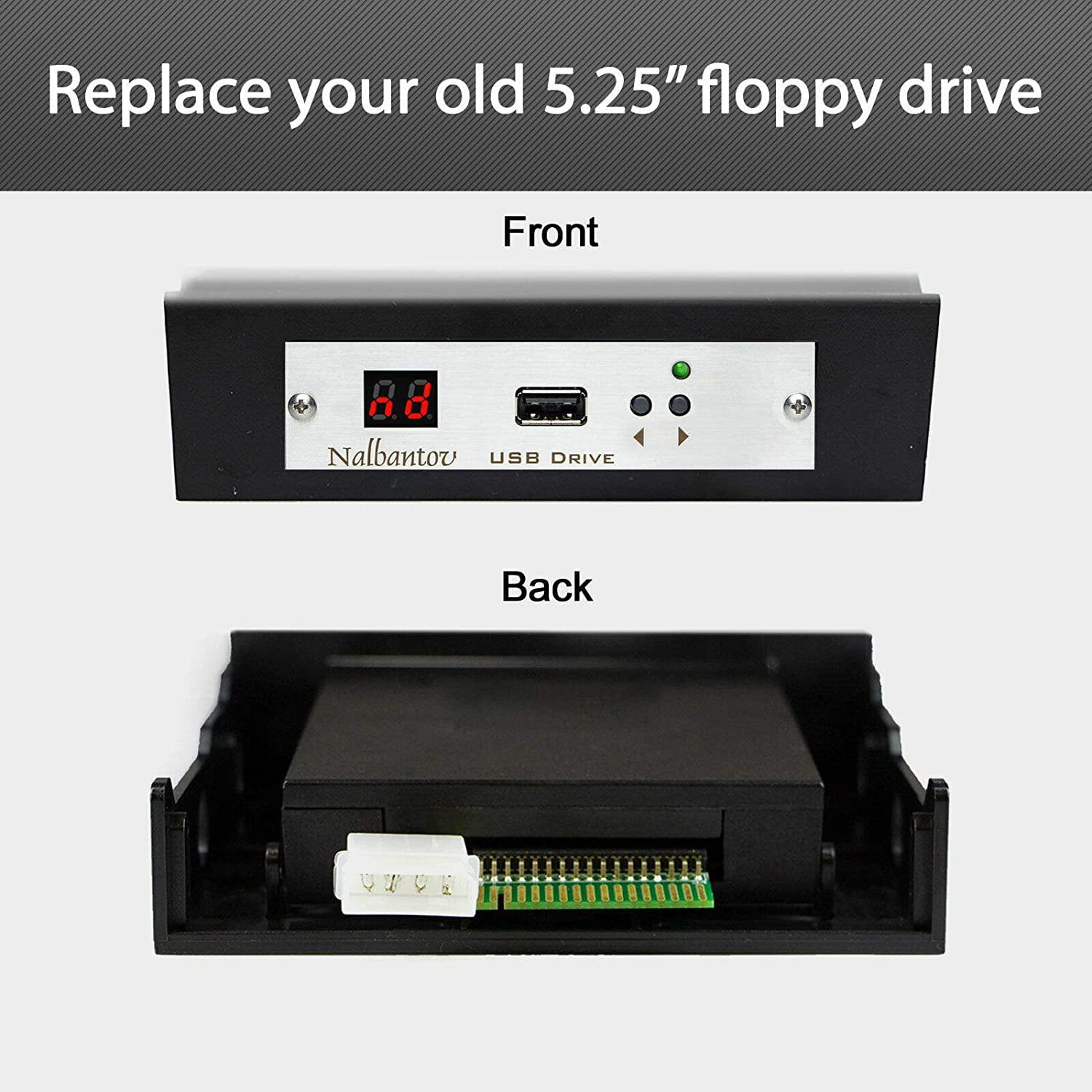 Nalbantov USB Floppy Disk Drive Emulator N-Drive Industrial for Excellon CNC 6 - 5.25” or 3.5’’Floppy Drive