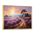 thumbnail image 2 of Designart "Countryside The Violet landscape I" Landscapes Floater Framed Canvas Print, 2 of 7