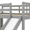 thumbnail image 5 of Twin/twin Bunk Bed With Slide And Stairway In Gray - Sleeping Solution Functional Design Composed Of Pine Wood , Space Practical Setup, 5 of 7