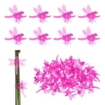 thumbnail image 1 of Uxcell 100-Pack Clips de Orquídea Plástico Clips de Jardín Soporte para Plantas Clips de Orquídea Libélula [Rosa], 1 of 1