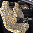 thumbnail image 2 of Zufioo Giraffes Head Print Car Seat Protectors, SUV, Truck, Van Seat Covers - Strap Design, High Elasticity and Dustproof, Car Interior Protectors Auto Parts-2 PCS, 2 of 9