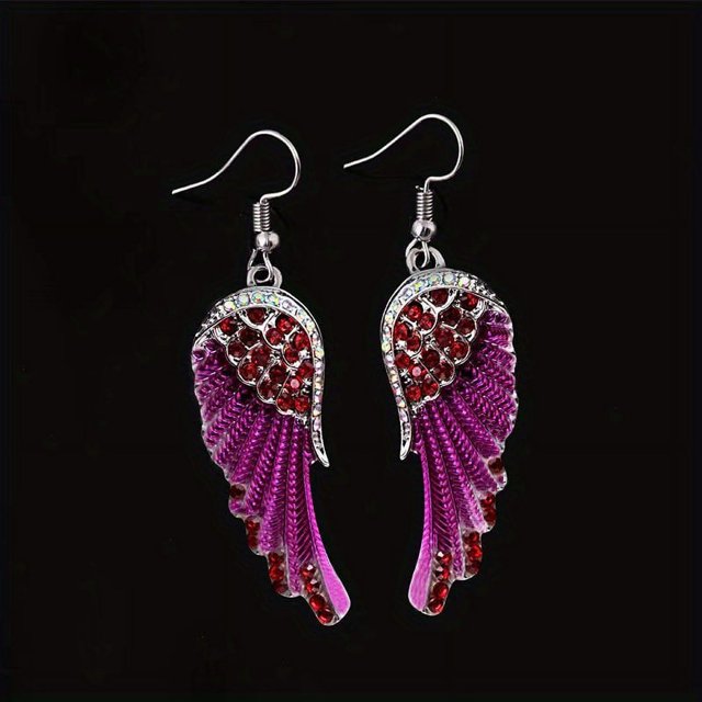 1pair Angel Wing Earrings - Stylish and Unique Jewelry for Men and Women - Perfect Gift Idea