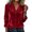 *Wine, variant on ClodeEU Women's Velvet V Neck Button Down Long Sleeve Shirt,Casual Slim Blouse ,Women's Plus L
