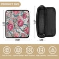 thumbnail image 3 of Hair Tools Travel Bag Heat-Resistant Curling Iron Organizer Bag with Detachable Heatproof Mat Travel Storage Case Roses and Ribbons, 3 of 8