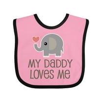 Inktastic My Daddy Loves Me Boys or Girls Baby Bib