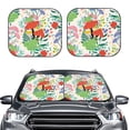 thumbnail image 2 of Haiem Mushroom And Frogs Windshield Sun Shade: Universal Foldable 2-Piece Car Front Window Sunshade - Blocks Uv Rays, And Reduces Heat,Essential Car Accessory Medium, 2 of 7
