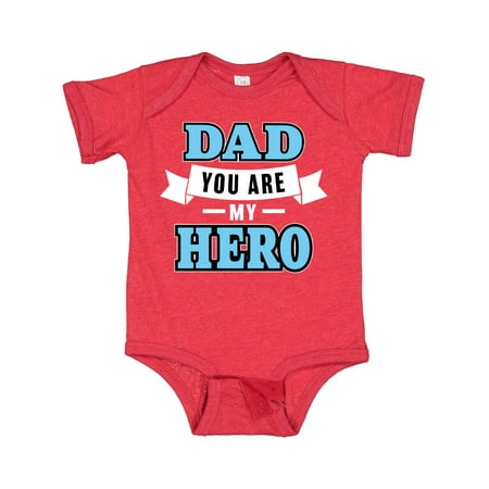 

Inktastic Dad You Are My Hero in Blue Gift Baby Boy Bodysuit