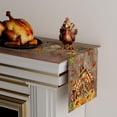 thumbnail image 3 of mubwai Turkey Pumpkin Thanksgiving Fall Table Runner Party Table Decoration for Home Kitchen Dining Holiday Decor 13x72 Inch, 3 of 6