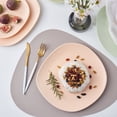 thumbnail image 4 of Stone + Lain Delilah Porcelain Collection Dish Set, 6 Dinner Plates Service for 6, Pastel Orange, 4 of 6