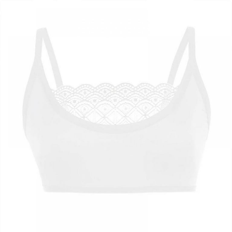 Saient Fashion Bras For Women Lace Bralette Thin Straps Bottoming Tube Top  Solid Color lingerie Wireless Brassiere Underwear 5XL 