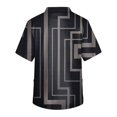 thumbnail image 3 of Fashion Men's Short Sleeve V Neck Printed Working Chest Pocket Carer Top S, 3 of 3