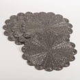 thumbnail image 3 of Saro Lifestyle Flower Design Beaded Placemat (Set of 4), 3 of 5
