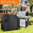 thumbnail image 4 of 70 Inch BBQ Grill Cover for Outdoor Grill, Waterproof Heavy-Duty Barbecue Gas Grill Cover for 4-7 Burner Barbecue Grill, Black (70“x 24”x48“), 4 of 12