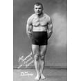 thumbnail image 2 of Vintage Wrestler 13x18 Black Ornate Wood Framed with Double Matting Museum Art Print Titled - Flexing Russian Wrestler, 2 of 4