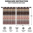 thumbnail image 2 of Blackout Kids Curtains,Black Boho Oriental Flowers and Paisleys Pattern Childrens Insulated Curtains Set Of 2,Bedroom Essentials,Toddler Room Decor 42x54in(106x137cm), 2 of 5