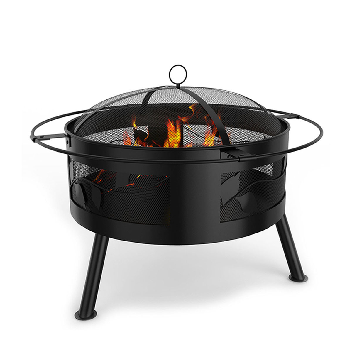 Elite Flame Saturn Sphere Outdoor Backyard Garden Home Light Fire Pit