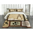 thumbnail image 3 of Ambesonne Eastern Quilted Bedspread Set 3 Pcs, Girl in Dress Cultural, Queen Size, Multicolor, 3 of 5
