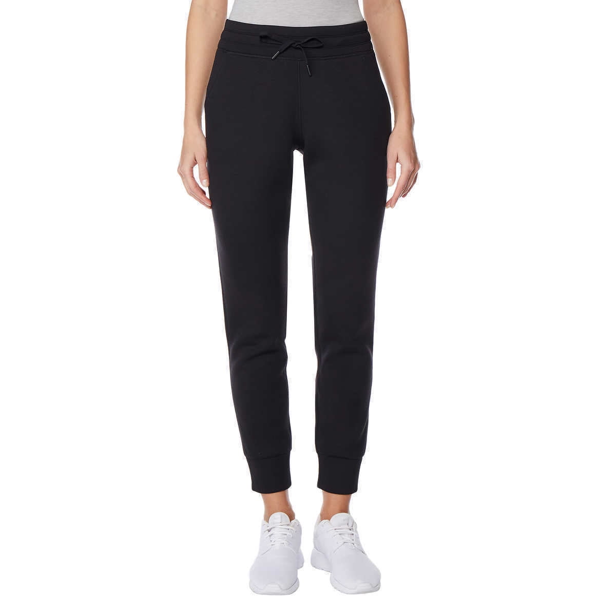 32 Degrees Heat Women s Drawstring Side Pocket Slim Fit Jogger Black Small NWT Walmart