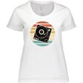 thumbnail image 3 of Inktastic Turn Table Record Player Retro Women's Plus Size T-Shirt, 3 of 5