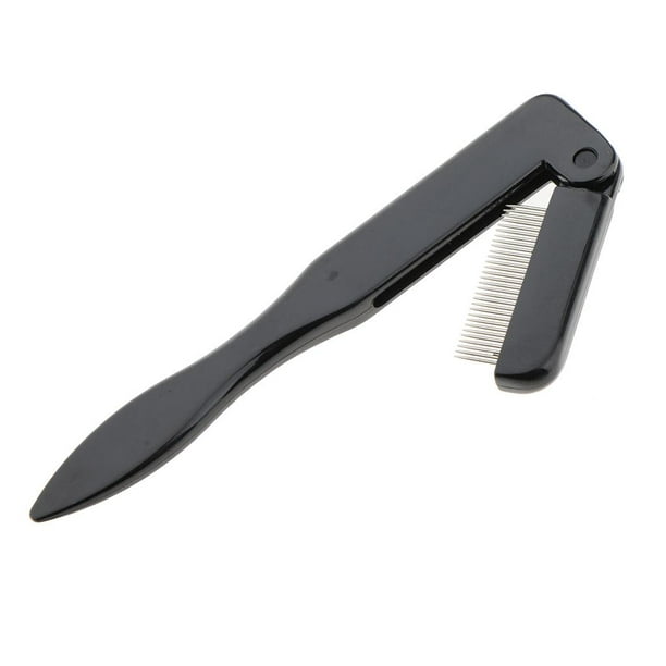 Cepillo de extensión de pestañas de cejas jinwen Peine de pestañas plegable acero inoxidable