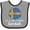 Heather and Black, variant on Inktastic I'm So Cute, I Must Be Swedish Sunflower Sweden Flag Boys or Girls Baby Bib