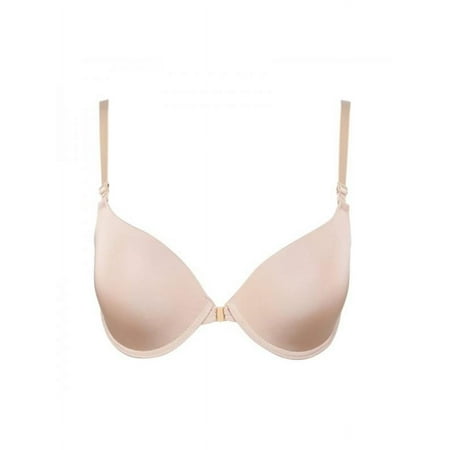 UoCefik Womens Plunge Seamless Front Closure Bras Wirefree Sexy V-neck Wireless Full Coverage Bra Sports Comfort Bra Complexion M