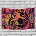 thumbnail image 1 of ABPHQTO Tapiz de flores de calavera decoración de pared sala de estar dormitorio tapices DIY 128x150 cm, 1 of 4