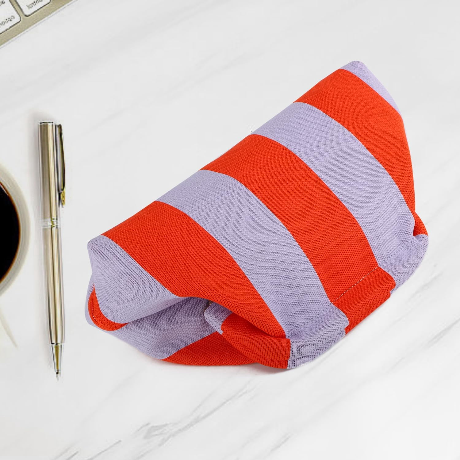 Summer Beach Clutch Purses for Women Woven Crochet Handbags Dumpling Clutch Ruched Cloud Purse Casual Colorblock Bag