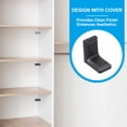 thumbnail image 5 of Uxcell Metal Corner Braces L-Shape Bracket Right Angle Board Holder Black, 5 of 7