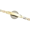 thumbnail image 6 of 14K Tri-Color Gold Diamond Cut Valentino Link 8mm ID Statement Bracelet 8", 6 of 7