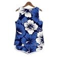 thumbnail image 5 of Simua Summer 2 Peice Outfit for Women Fashion Floral Printed Tank Tops and Drawstring Shorts Beach Lounge Set, 5 of 5