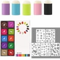 thumbnail image 1 of rollback Creative DIY Sponge Finger Painting Kit: And Painting Materials Suitable For Children's Art Enlightenment, 1 of 8
