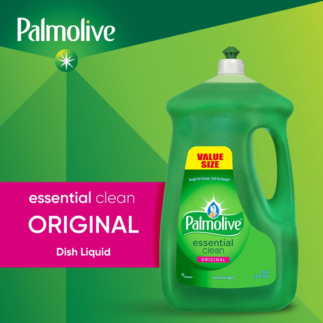 Palmolive Liquid Dish Soap Essential Clean, Original - 90 fluid ounce