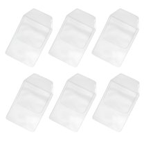 GASTROPOD 6Pcs Clear Pocket Pen Holder for Shirt Pocket Transparent PVC Protector for Doctors
