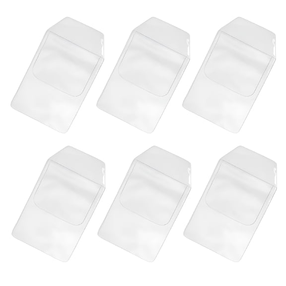 GASTROPOD 6Pcs Clear Pocket Pen Holder for Shirt Pocket Transparent PVC Protector for Doctors