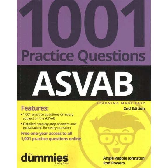 Pre-Owned ASVAB: 1001 Practice Questions For Dummies (+ Online Practice) (For Dummies (Career/Education)), 9781394174249, 1394174241, Paperback, 2 edition