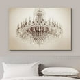 thumbnail image 3 of wall26 Canvas Print Wall Art Fancy Victorian White Crystal Chandelier Decorative Lights Digital Art Realism Stylish Zen Chic Contemporary Boho Relax/Calm for Living Room, Bedroom, Office - 32"x4, 3 of 5