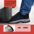 thumbnail image 4 of Steel Toe Cap Trainers Men Safety Trainers Lightweight Safety Shoes Fashion Breathable Comfortable Work Shoes EU 35-48 Blue, 4 of 6
