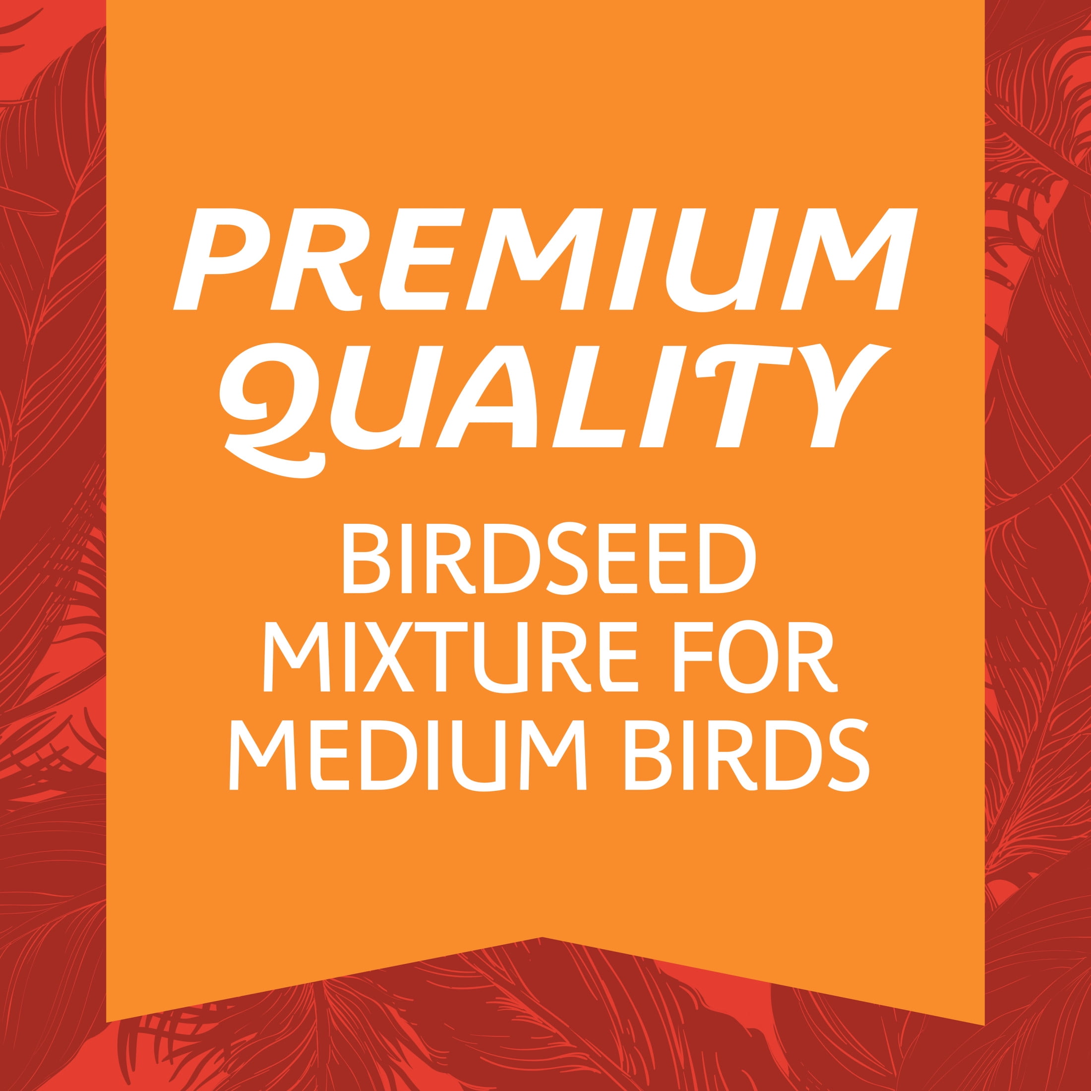 (4 pack) Pennington Medium Bird Blend Bird Food for Cockatiels, Love Birds; 3 lb Bag