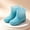 Blue, variant on Women's Polka Dot PVC Short Ankle Rain Boots Slip On Fully Waterproof Glossy Transparent Surface Bright Print Styles for Rainy City Commutes Weekend Outdoor Trips Multicolor a 37