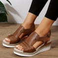 thumbnail image 5 of Women Orthopedic Platform Wedge Sandals 2026 Summer Comfortable Dressy Sandals Open Toe Ankle Strap Espadrilles Platform Beach Sandals, 5 of 5
