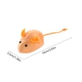 thumbnail image 3 of Orange Mouse Cat Plush Toy, Fruit Shaped Interactive Kitten Play Toy with Long Tail for Indoor Cat Entertainment, 3 of 6
