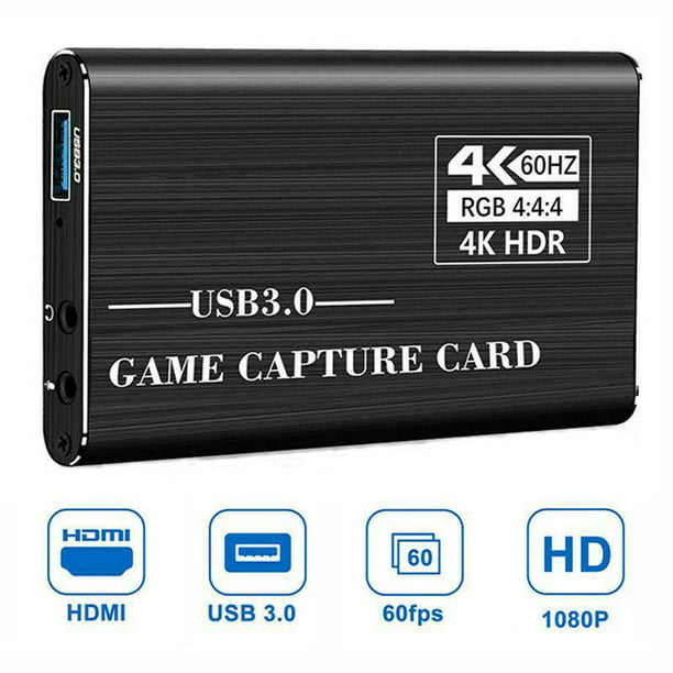 4K HDMI Game Capture Card, USB 3.0 HDMI Video Capture Device with 