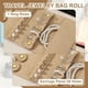 thumbnail image 5 of Bolsa de Joyería de Viaje Uxcell, Organizador Plegable con Cierre de Lazo para Aretes, Collares, Anillos, Pulseras, Regalos de San Valentín, 5 of 7