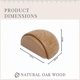 thumbnail image 2 of 6-Pack Wooden Door Stoppers for Flooring, Parquet Protection, Adhesive Design, Natural Oak Finish, 2 of 5