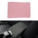 thumbnail image 1 of Funda de consola central de automóvil Unique Bargains, funda para reposabrazos de automóvil 12.2"x7.87"x1.97" de cuero Nappa rosa, esponja con patrón doble en W, 1 of 1