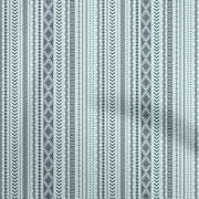 oneOone Silk Tabby Sky Blue Fabric Tribal Dress Material Fabric Print Fabric By The Yard 42 Inch Wide-MK
